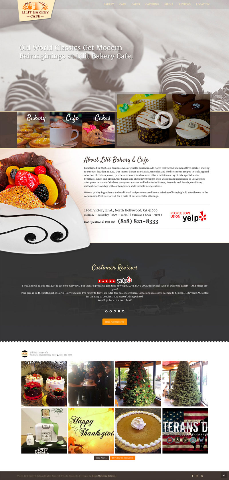 Web Development - Lilit Bakery & Cafe