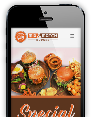 Mobile Responsive Web Development - Mix & Match Burger