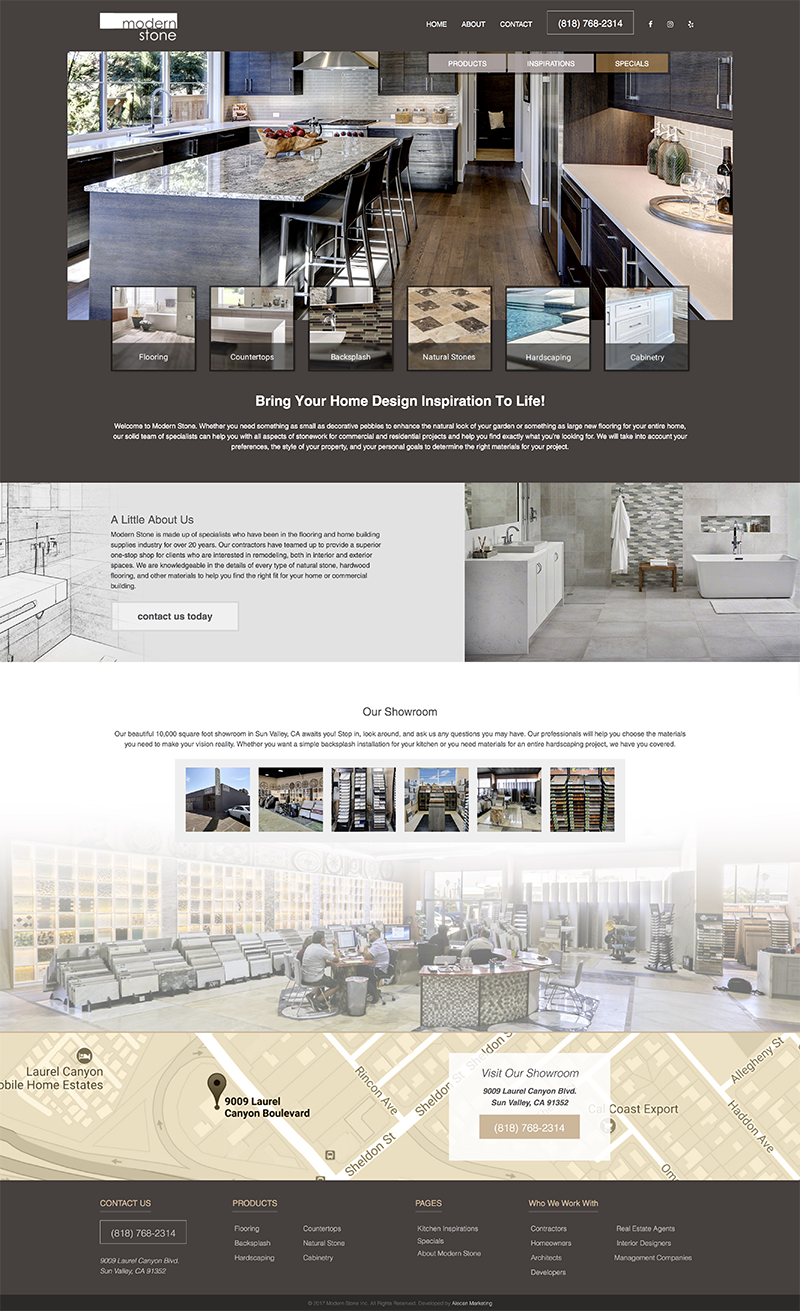 Web Development - Modern Stone Inc.