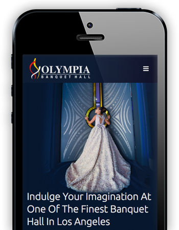 Mobile Responsive Web Development - Olympia Banquet Hall