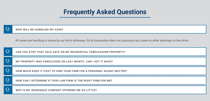 Frequently Asked Questions For Law Firm