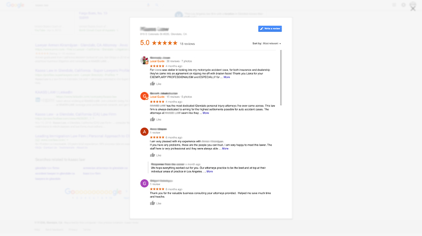 Reviews for Law Firm