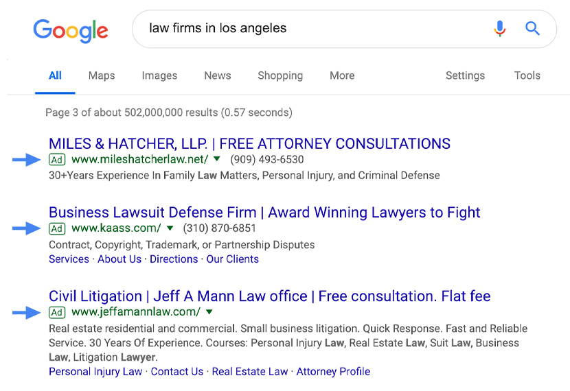 Pay-Per-Click For Law Firm