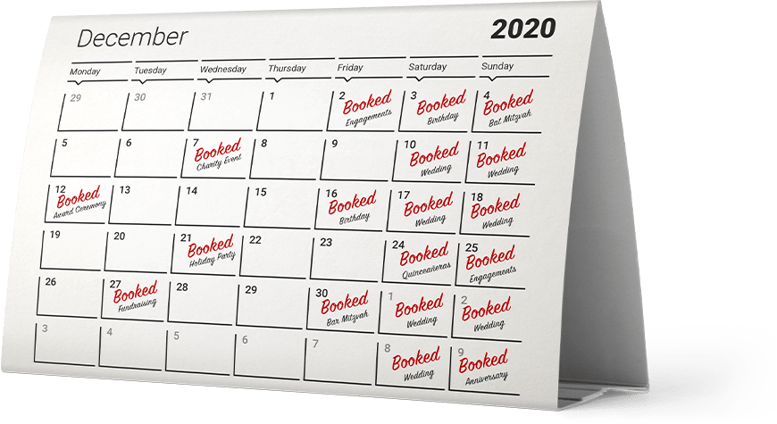 Alecan Marketing - Event Venue Industry - Booking Calendar