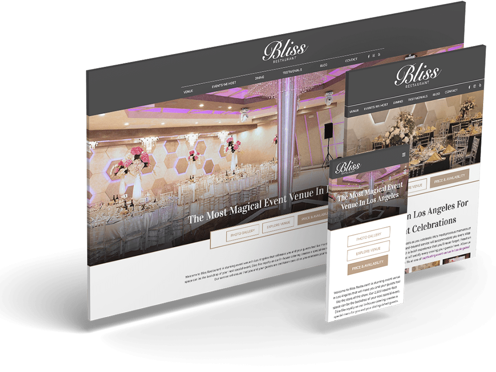 Alecan Marketing - Event Venue Industry - Bliss Restaurant