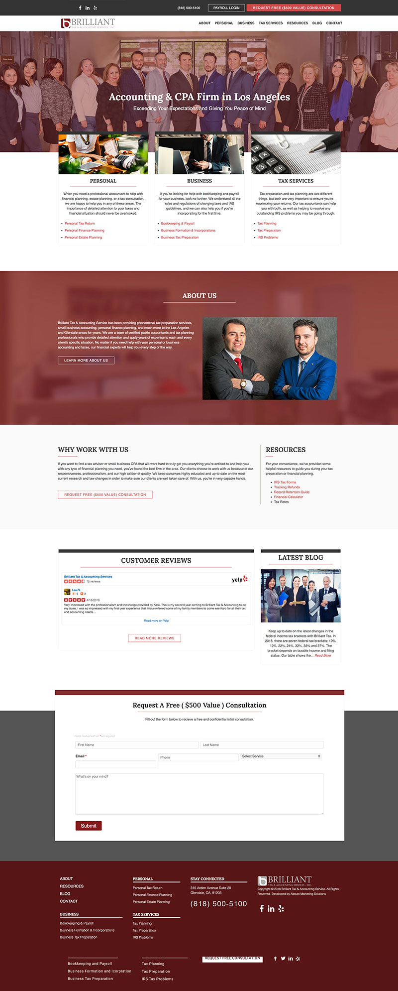 Brilliant Tax - Website