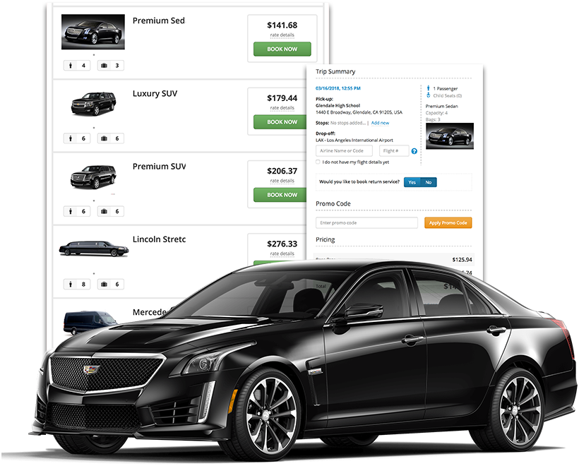 Executive Car Service Website Booking Engine