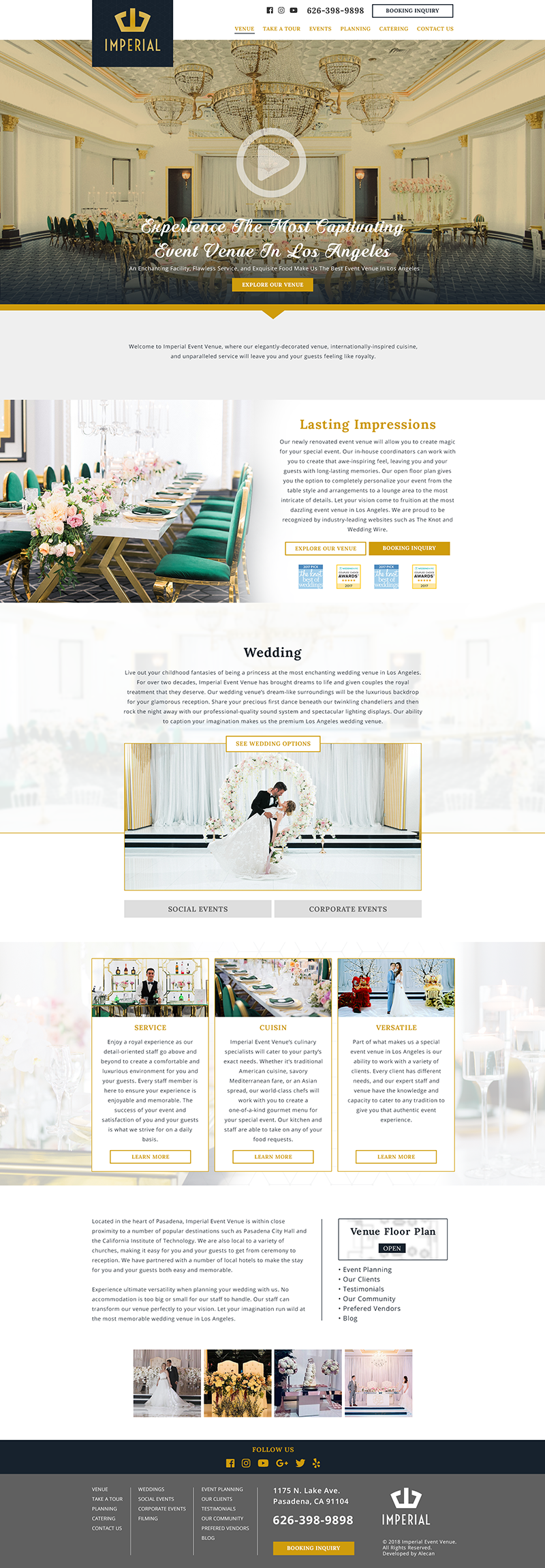 Web Development - Imperial Event Venue