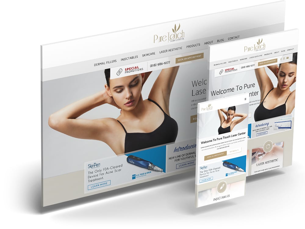 Pure Touch Med Spa Website Design