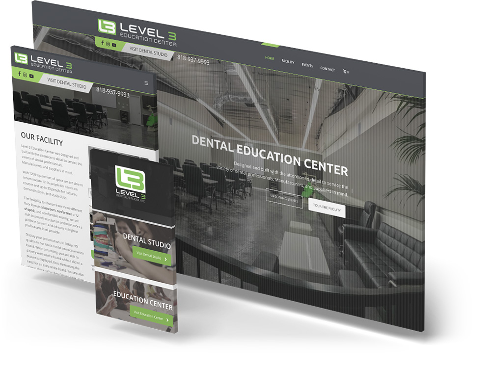 Dental Lab & Education Center Website Design